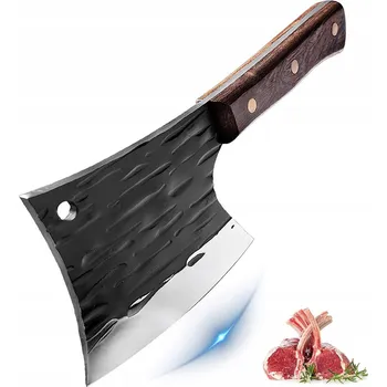 Kuchyňský nůž TASAK NÓŻ KUCHENNY OSTRY Z DREWNIANĄ RĄCZKĄ 14,5 cm