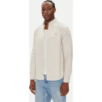 Pánská košile Tommy Jeans pánská krémová košile 99929594-2232652