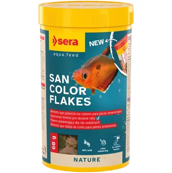 Krmivo pro rybičky Sera San Color Flakes 250ml (Sera San Nature 250ml | Krmení pro akvarijní rybičky)
