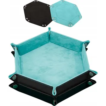 ŠESTIHRANNÁ SKLÁDACÍ PODLOŽKA / TÁC NA KOSTKY PRO RPG HRY, 2 KUSY