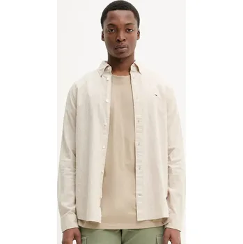 Tommy Jeans pánská béžová košile 20003705-2187693