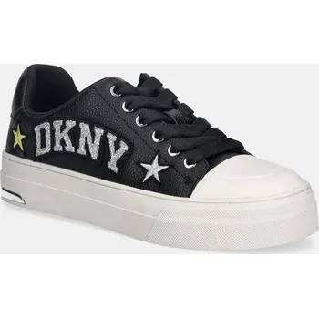 Dámské tenisky Kožené tenisky Dkny York Star dámské, černá barva, K4588454 K4588454.BLK 99X, EUR 38