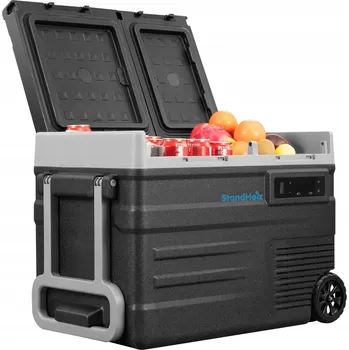 Autochladnička PŘENOSNÁ KOMPRESOROVÁ LEDNICE 40L 12V 24V 230V ČERNÁ BLUETOOTH STANDHEIZ