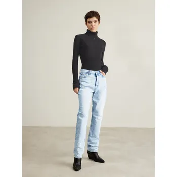 Dámský svetr Tommy Jeans dámský černý rolák 20005951-8720644946411