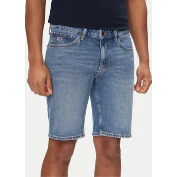 Pánské kraťasy Tommy Jeans pánské modré džínové šortky 20003279-2043784