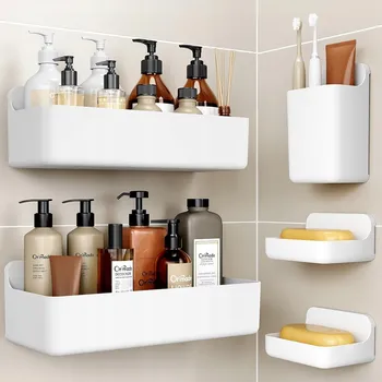 police SPRCHOVÁ POLICE SADA 5 MULTIFUNKČNÍCH KOŠÍKŮ DO KOUPELNY KUCHYNĚ