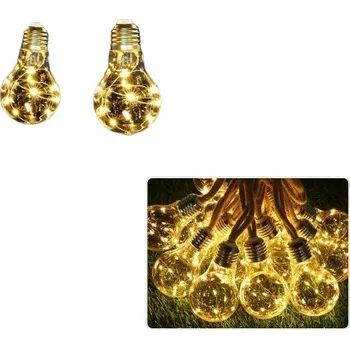 Dekorativní svítidlo SOLÁRNÍ LED SVĚTÝLKA ŘETĚZ GIRLANDA SVĚTELNÝ ŘETĚZ ZAHRADA