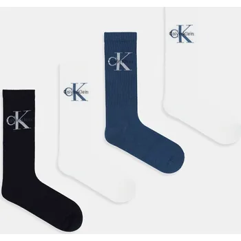 Dámské ponožky Ponožky Calvin Klein Jeans 4-pack 701235982 bílá 00C, vel. ONE SIZE