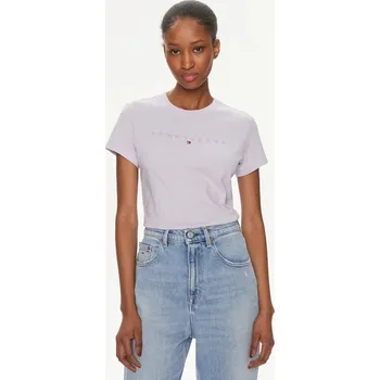 Dámské tričko Tommy Jeans dámské fialové tričko 20006925-2050096