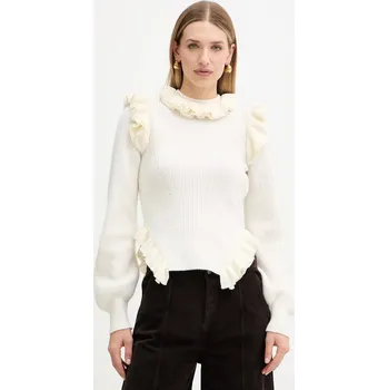 Pánský svetr Svetr s příměsí vlny Twinset 252TS3020 béžová 01X, vel. L