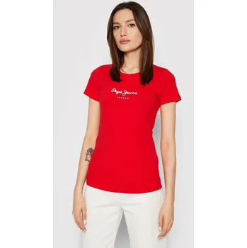 Dámské tričko Pepe Jeans dámské červené tričko NEW VIRGINIA 20013901-8445512331402