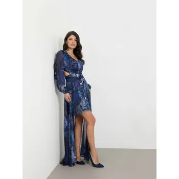 Dámské šaty Guess dámské modré šaty 20021478-7626101470165