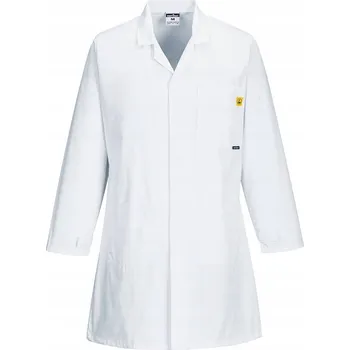 Pracovní obuv ESD antistatická zástěra EN 1149 IEC 61340 vel. XS Bílá R