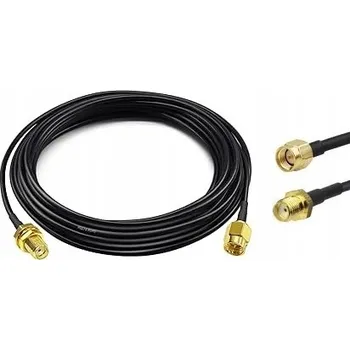 Prodlužovací kabel Prodlužovací kabel 3m s nízkou ztrátou RG58u SMA (M) -> SMA (Ž) 4G/5G/LTE