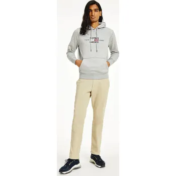 Pánská mikina Tommy Hilfiger pánská šedá mikina s kapucí 20010351-1683899