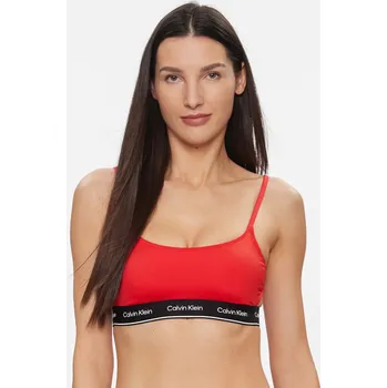 Dámské plavky Calvin Klein dámská červená plavková podprsenka 20011195-2086989