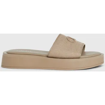 Dámské pantofle Calvin Kein dámské hnědé pantofle 30001334-2074313