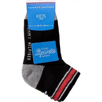 Tommy Hilfiger dětské černé ponožky 20002060-8718824334523