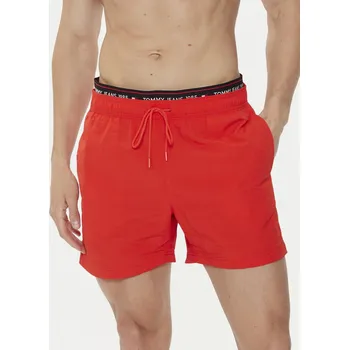 Pánské plavky Tommy Jeans pánské červené plavky 20014354-8720646366392