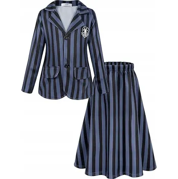 Karnevalový kostým Kostým Wednesday Korbi, velikost pro výšku nad 158 cm