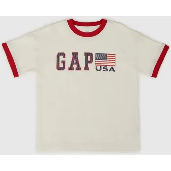 Chlapecké tričko GAP Chlapecké Baby tričko Americana GAP Červená 98 (2856545)