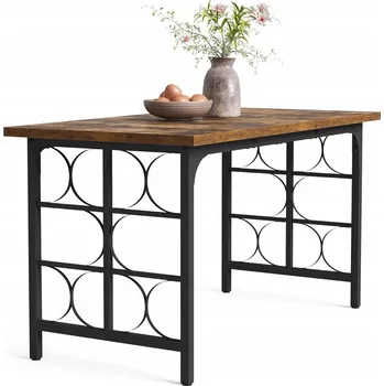 Jídelní stůl JÍDELNÍ STŮL ELEGANTNÍ PRO 4-6 OSOB OBDÉLNÍKOVÝ KUCHYŇSKÝ STŮL 139X70CM