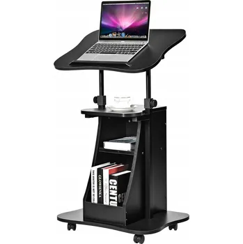 Psací stůl STŮL NA NOTEBOOK S NASTAVITELNOU VÝŠKOU, REGÁL S POLICEMI DO KANCELÁŘE / OBÝVACÍHO POKOJE