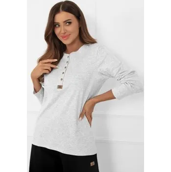 Tričko Italian Fashion Gordo - bavlna Světle šedá XL