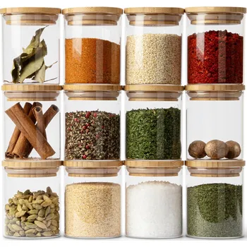 Sklenice SKLENICE NA KOŘENÍ SADA DVANÁCTI SKLENIC PO 150 Ml ELEGANTNÍ VZDUCHOTĚSNÉ