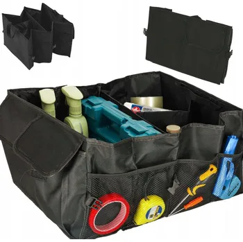 Organizér do auta ORGANIZÉR DO KUFRU AUTA SKLÁDACÍ TAŠKA KAPSY PŘIHRÁDKY