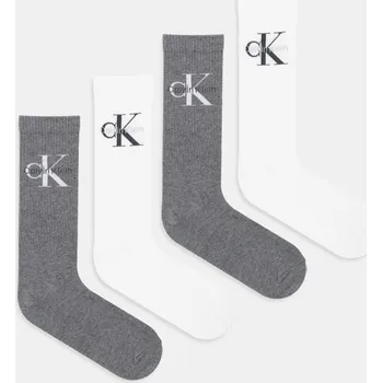 Dámské ponožky Ponožky Calvin Klein Jeans 4-pack 701235982 šedá 90X, vel. ONE SIZE