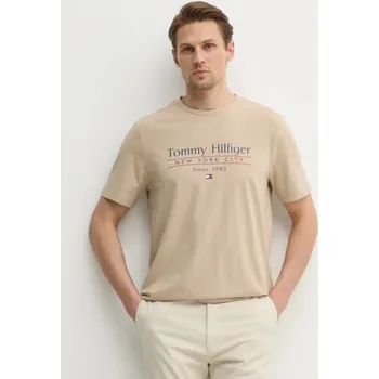 Pánské tričko Tommy Hilfiger pánské béžové tričko 20013580-2171760