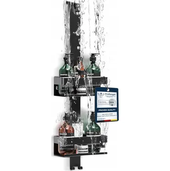 police ZÁVĚSNÁ POLIČKA DO SPRCHY STABILNÍ ODOLNÁ PEVNÁ KONSTRUKCE 2 POLICE