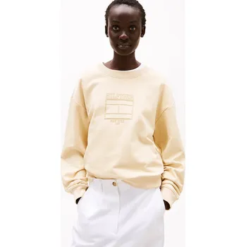 Dámská mikina Tommy Hilfiger dámská béžová mikina 20021025-2178363