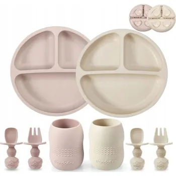 Silikonová sada nádobí NACZYNIA Z PRZYSSAWKAMI PRO DĚTI SADA