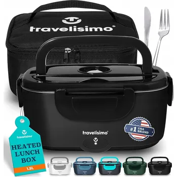 Jídlonosič KRABIČKA ELEKTRICKÝ OBĚDOVÝ BOX ODOLNÝ, ELEGANTNÍ, OBJEM 1,5 L