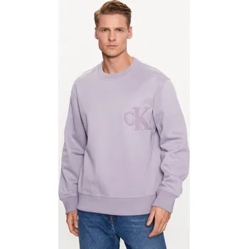 Pánská mikina Calvin Klein pánská fialová mikina 20008945-8720108053181