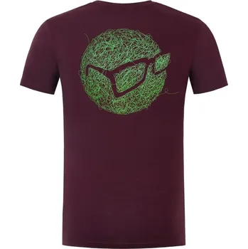 Pánské tričko Triko Korda Birdsnest Tee Burgundy - M