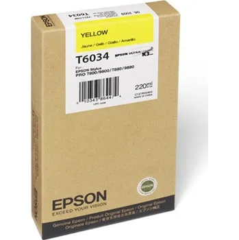 Epson inkoustová náplň/ C13T603400/ StylusPro7800/ 7880/ 9800/ 9880/ Žlutá/ 220ml
