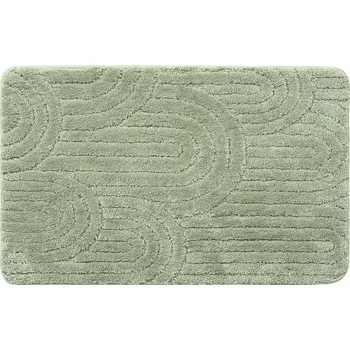 Koupelnová předložka Aqualine Rist Koupelnová předložka, 50x80cm, 100% polyester, protiskluz, zelená, NI8594