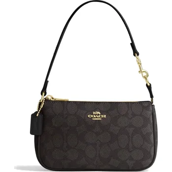 Kabelka Coach Nolita 19 In Signature Canvas Gold Walnut Black
