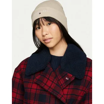 Čepice Tommy Jeans dámská béžová čepice 10001981-8720637864852