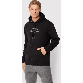 Pánská mikina Tommy Hilfiger pánská černá mikina Centre 20010974-1799330