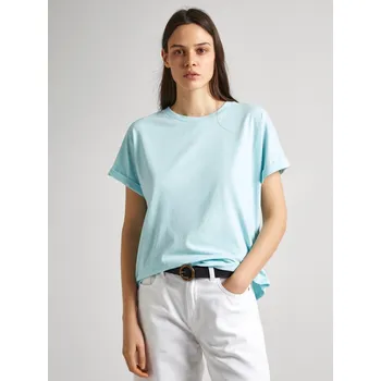 Pepe Jeans dámské tyrkysové tričko Liu 20013945-8445866601497