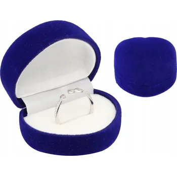 Dárková krabička Krabička prstýnek náušnice srdíčky