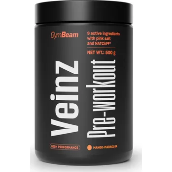 Anabolizér Veinz Pre-workout - GymBeam 500 g mango marakuja