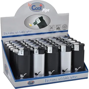 Dýmkový zapalovač Cool Pipe black&silver