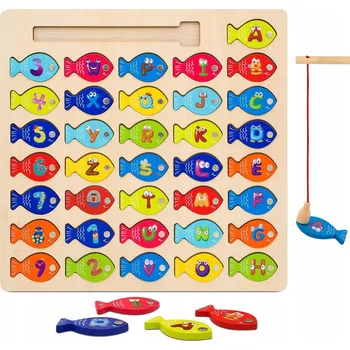 MAGNETICKÁ TABULE SKLÁDAČKA S RYBIČKAMI RYBAŘENÍ IDEÁLNÍ PRO MANUÁLNÍ ROZVOJ