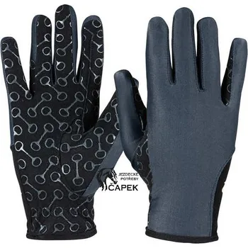 Jezdecké rukavice Dětské rukavice Horze -PALM- - Modrá - 5