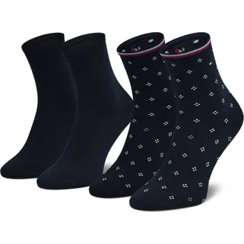 Tommy Hilfiger dámské tmavě modré ponožky 2 pack 20001756-1729771